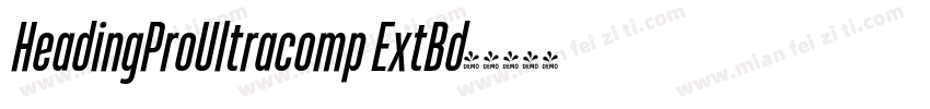 HeadingProUltracomp ExtBd字体转换